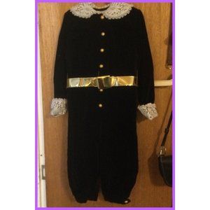 Vtg Velvet Jumper, sz 6? girls